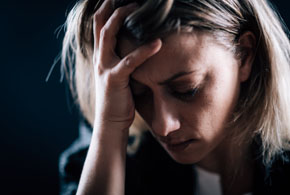 Phobia – Portrait of a Fearful Troubled Woman